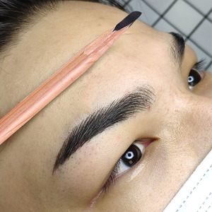 北影硬心野生眉笔男士化妆防水防汗持久不脱妆纹绣设计眉形定型笔