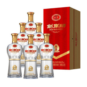 剑南春 剑南jnvip精品 浓香型白酒 52度 500ml*6 整箱装婚宴喜酒