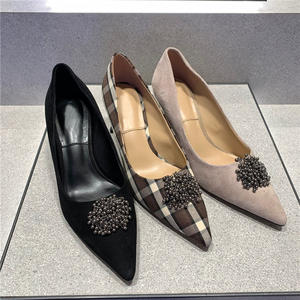 chelts&kalth2022春季新款女鞋60280387圆珠饰尖头单鞋小ck高跟鞋