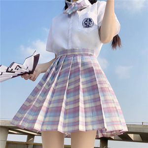 jk制服套装原创正版日系少女百褶裙格裙玻璃糖jk制服裙JK套装