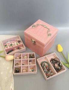 首饰盒便携式小复古旅行公主欧式精致约收纳手饰珠宝化妆盒
