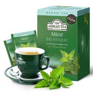 AHMAD英国亚曼茶 薄荷绿茶20片盒装 进口茶叶摩洛哥风味薄荷茶包