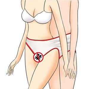 情侣双人男女共用连体内裤夫妻情趣大裤衩冰丝性感火辣t字裤裤头