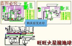 污油处理流程dwg设计图