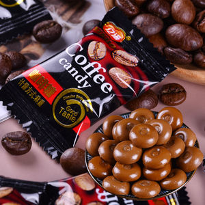 咖啡糖特浓提神醒脑糖果500g亿诺硬糖块散装老式7080后怀旧零食