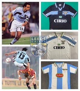 98-99拉齐奥复古球衣拉素因扎吉曼奇尼内斯塔内德维德贝隆足球服