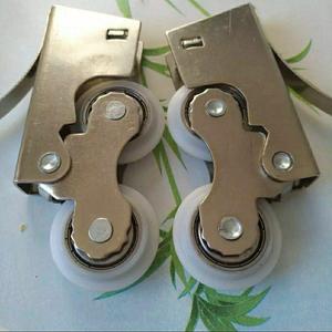 移门单轨滑轮钛镁合金厨房玻璃移门轮隔断门下轮厚推拉门滑轮