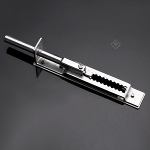 防盗门天地插销暗插销8寸大门扣门栓复古双开门暗装孔塞