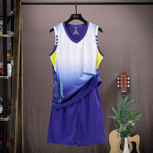 篮球服男款冰感速干无袖运动背心男生篮球比赛训练球衣套装2024款
