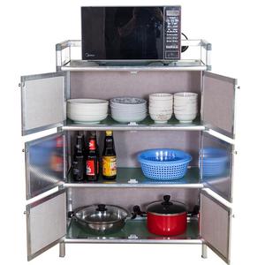 碗柜家用厨房橱柜简易小柜子储物柜置物架收纳柜多功能组装经济型