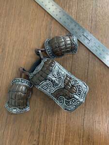 1:6兵人 中国古代甲胄 铠甲胸甲肩甲全套 三国(棕)