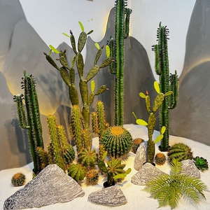仿真仙人掌绿植热带造景植物组合北欧风室内落地盆栽装饰软装摆件