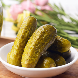 俄罗斯进口越南俄式酸黄瓜500g腌制蔬菜泡菜罐头小黄瓜烤肉伴侣