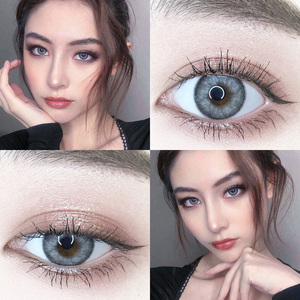 lilian莉莉安美瞳灰不蓝钻石半年抛女自然小直径隐形眼镜日抛盒my