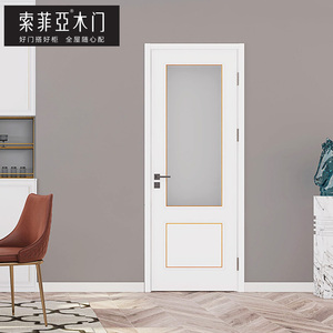 带玻璃的卧室门