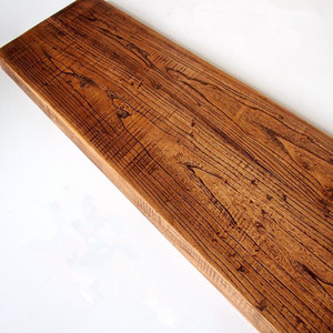 老榆木板DIY实木板材台面板原木餐桌面一字隔板飘窗吧台桌面定制
