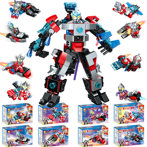 新款33001奥特曼乐高积木捷德合体机甲内利亚小人仔人偶拼装男孩