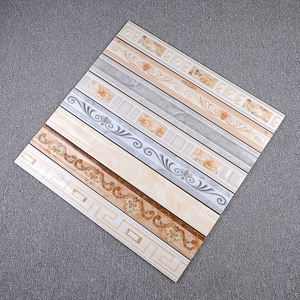 现代厨卫客厅浴室装饰压条腰线花片瓷砖压顶线条100x800别墅墙砖