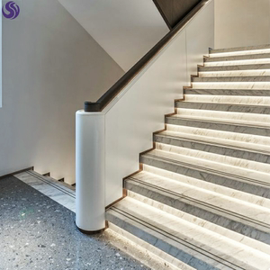 踢脚线带led灯网红楼梯踏步灯智能楼道台阶线条嵌入式追光灯灯带