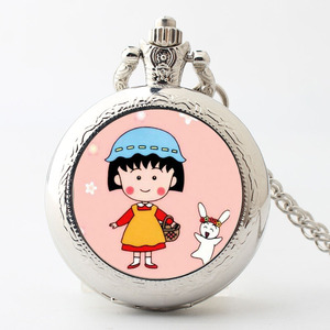 儿童学生女孩动漫小马宝莉卡通可爱翻盖石英怀表学生项链挂表怀表