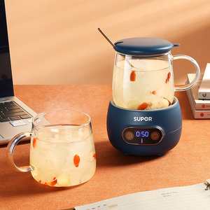 苏泊尔养生杯热牛奶神器便携式烧水杯小型花茶壶电炖加热保温杯子