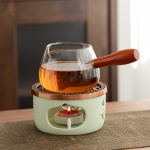 蜡烛煮茶炉子加热壶底座花茶壶小火炉保温陶瓷茶炉酒店餐厅温茶器