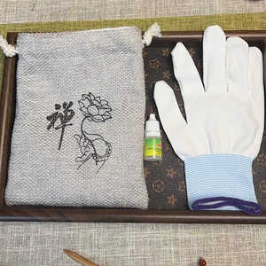 【三剑客】葫芦文玩盘玩包礼品袋橄榄油手套手工艺品保养三件套装