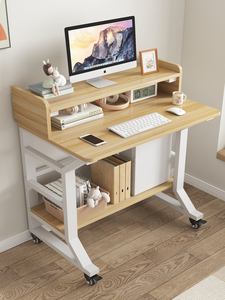 家用小户型多功能学习桌学生电脑桌可移动出租房卧室简易化妆桌子