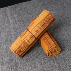 精品学生竹简书道德经元旦中国风诗经竹筒心经茶经易经书简经文