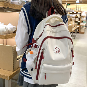 书包少女生大学生2022新款小学生初中生高中学生高颜值背包双肩包