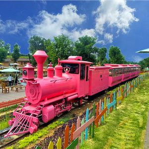景区轨道小火车游乐设备农庄花海打卡观光火车无动力亲子乐园规划