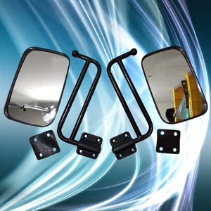 电动三轮车后视镜摩托三轮垃圾车反光镜倒车镜改装环卫双杆倒车镜