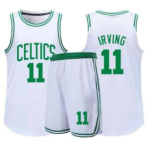 凯尔特人欧文球衣篮球服套装男女定制训练比赛队服团购背心绿军