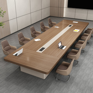 会议桌长桌简约现代办公室桌椅组合条形桌接待开会大型接待洽谈桌