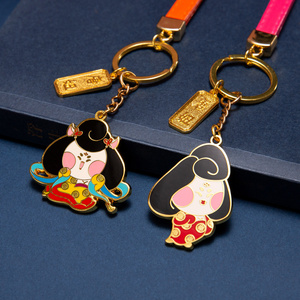 陕西西安文创旅游纪念品唐妞钥匙扣中国风小礼品钥匙圈出国送老外