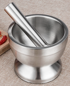 药碾子臼蒜臼调料敲研铁干磨器材手动打磨捣药罐打碎中药捣蒜捣碎