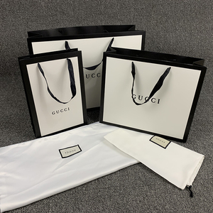 专柜正品gucci 古驰纸袋衣服围巾盒香水纸袋包包礼品袋手提袋子