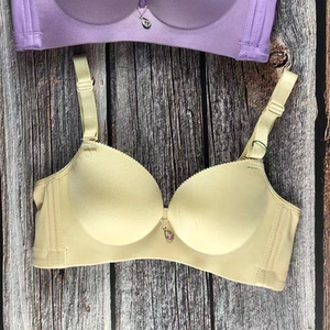 000人付款淘宝花雨伞文胸无磁无钢圈薄款三明治乳胶透气聚拢性感bc杯