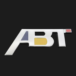 大众abt车标高尔夫cc尚酷迈腾凌度改装标 abt中网标个性金属车贴