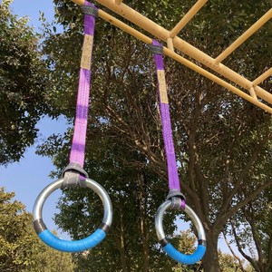 实心精钢镀锌健身增高康复腰椎颈椎圆环运动家用引体向上拉环吊环