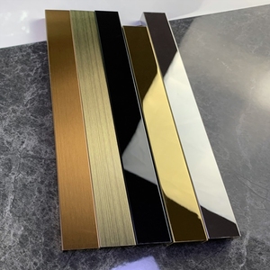 不锈钢装饰条美边钛合金304不锈钢吊顶扣条收边条边框黑钛金金属