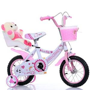 儿童KT凯蒂猫自行车宝宝童车单车女孩3-4-5-6-7岁哈喽KiTTy脚踏车