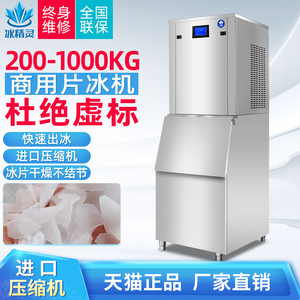 冰精灵片冰机商用300公斤500kg超市海鲜鱼鳞片自助餐火锅店冰片机