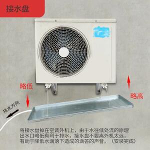 托水盘排水口空调外机接水盘排水管底盘防晒滴水槽通用托盘冷凝水