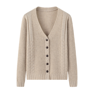 对襟毛衣外套女短款