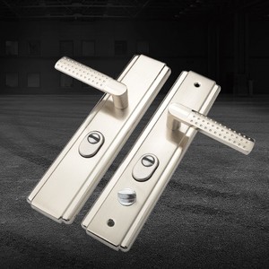 大门锁双开门双扇门齿条锁防盗锁整体大门锁208银色镀铬大门锁