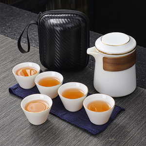 旅行便携式茶具套装户外随身快客杯个人专用功夫茶旅游泡茶便携包