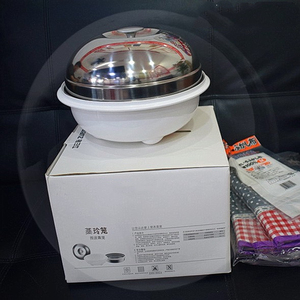 微波炉加热馒头热菜米饭神器容器带盖专用不锈钢蒸锅蒸笼盒蒸蛋器