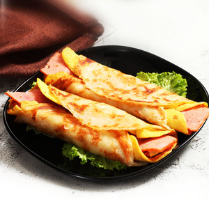 培根鸡蛋卷饼 便利店早餐煎饼外卖商用手抓饼12个微波加热电饼档