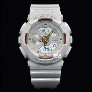 卡西欧gshock月老红线红白金时尚潮流情侣手表
